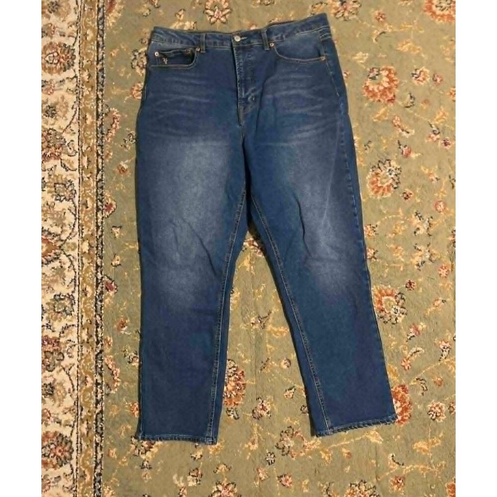 Frye Dark Wash Straight Leg Denim Jeans, size 14/32
